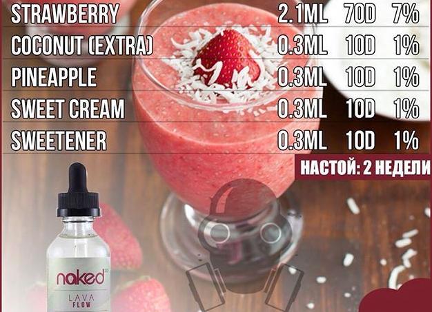 Рецепт жидкости Naked 100 Lava Flow